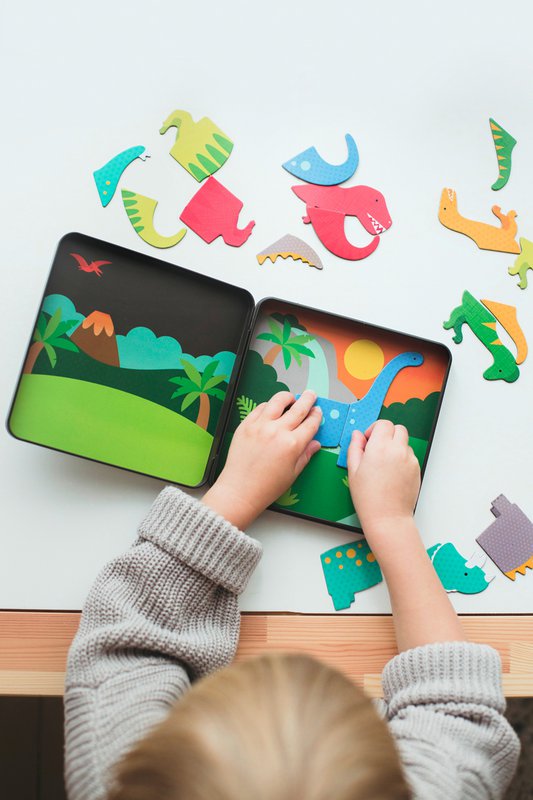 Magnetisch Spel On The Go - Dinosaurus Koninkrijk