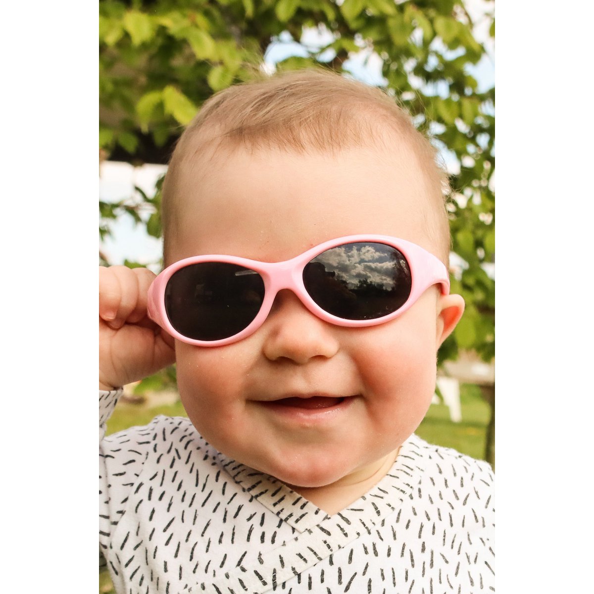 Children's sunglasses Noah with strap 0 - 1 year - size S - pink