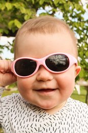 Children's sunglasses Noah with strap 0 - 1 year - size S - pink