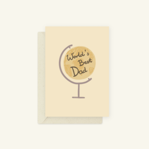Eco Greeting Card — World's Best Dad