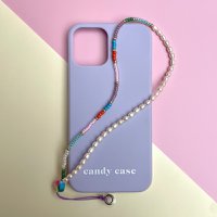 Telefoonkoord | Parel/ Multicolor