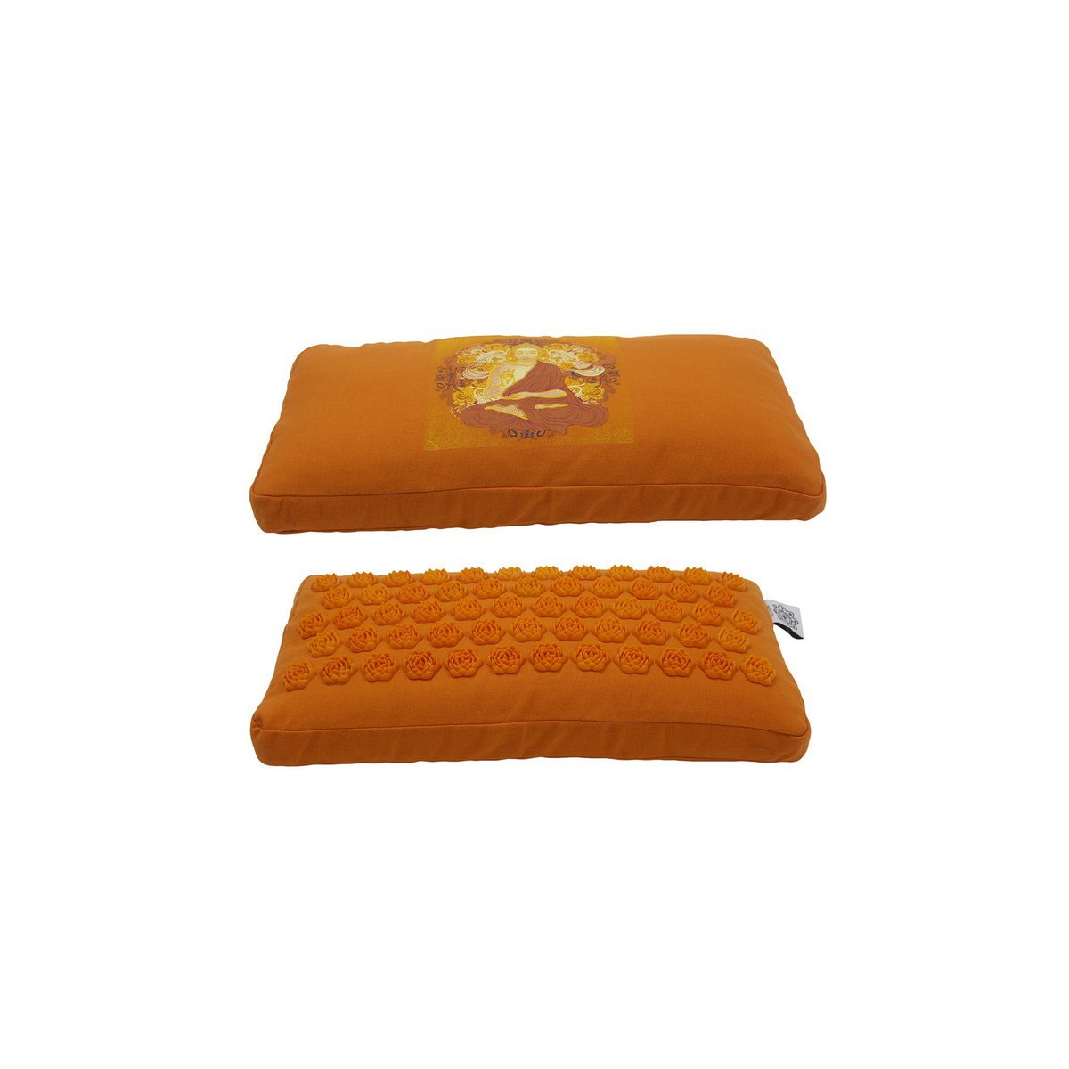 Acupresure Neck Pillow Orange With Orange Spike (Buddha)