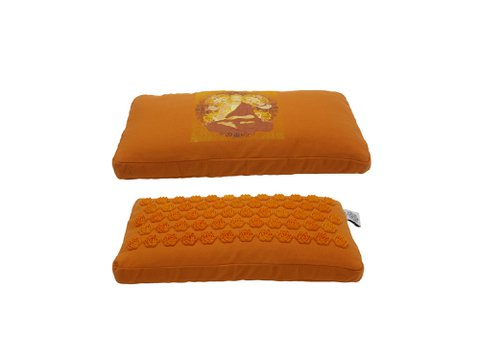 Acupresure Neck Pillow Orange With Orange Spike (Buddha)