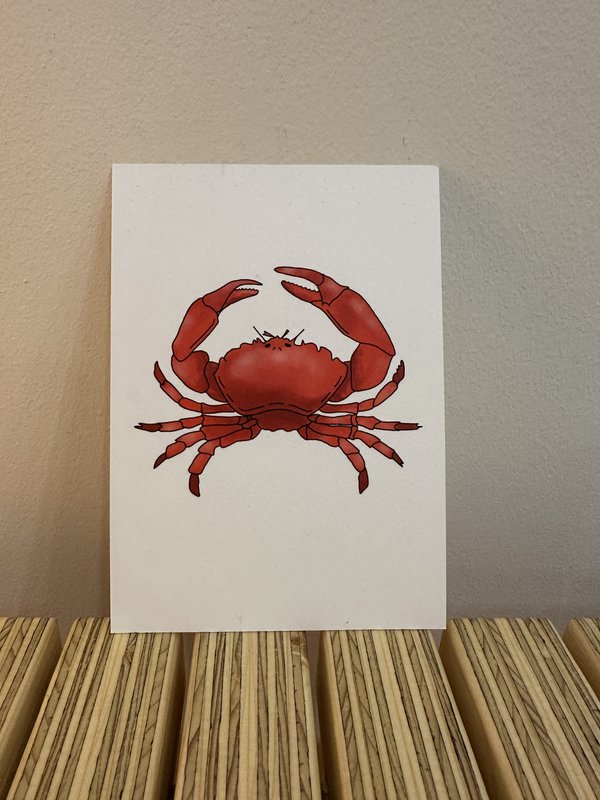 Cartolina con granchio