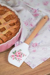 Spatule silicone blanche Bella 32 cm Isabelle Rose