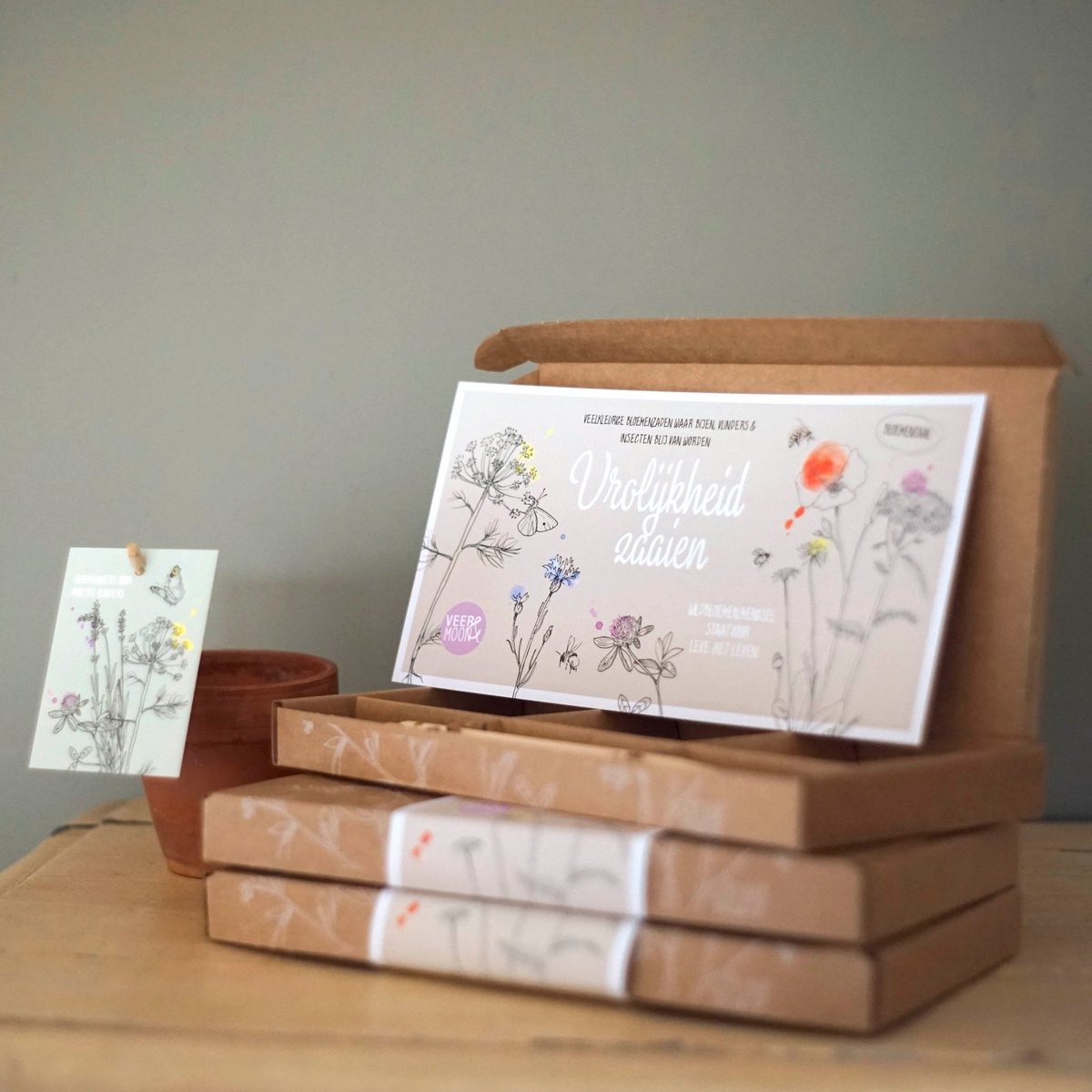 Cadeaudoosje Vrolijkheid zaaien