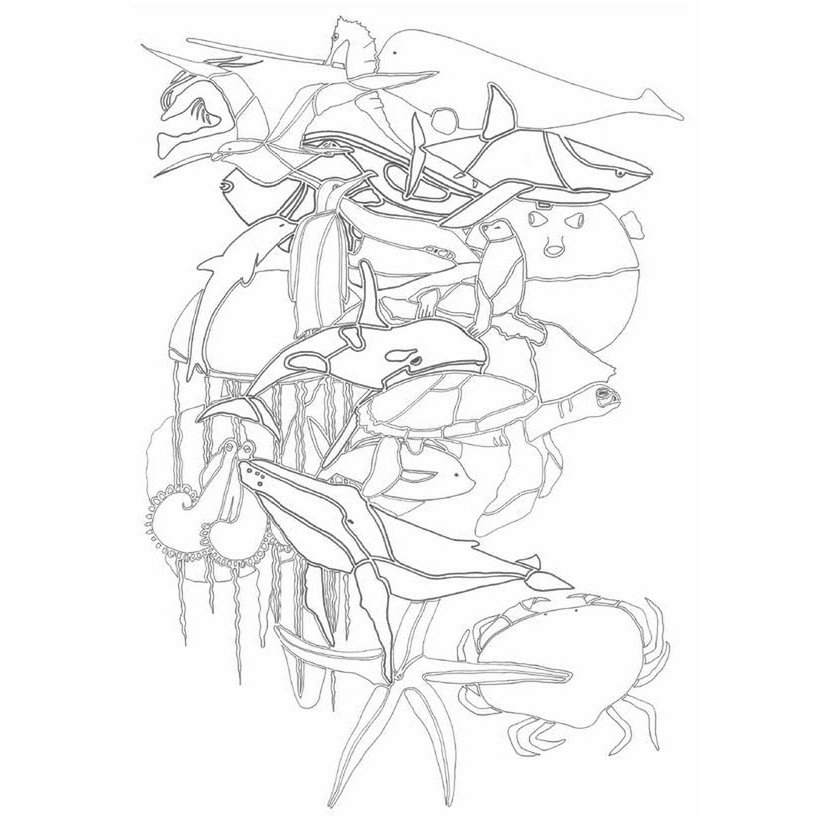 16 cards A5 Coloring poster book 1