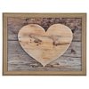 lap cushion wooden heart 43cm
