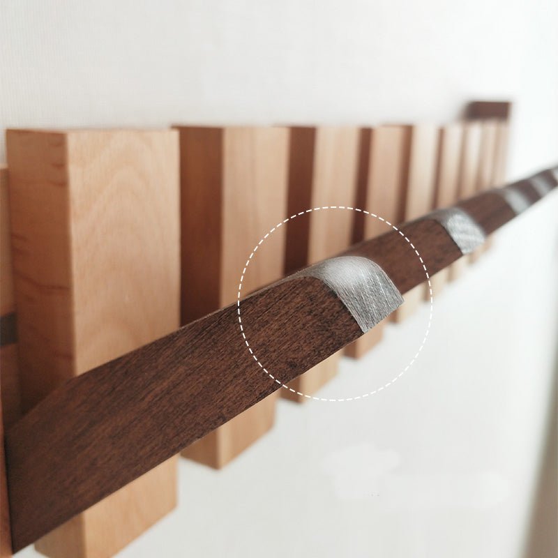 Verona natural wood wall coat rack – Scandinavian folding hanger