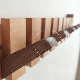 Verona natural wood wall coat rack – Scandinavian folding hanger