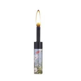 PROF Cobia White Flowers Fixed Flame Lighter