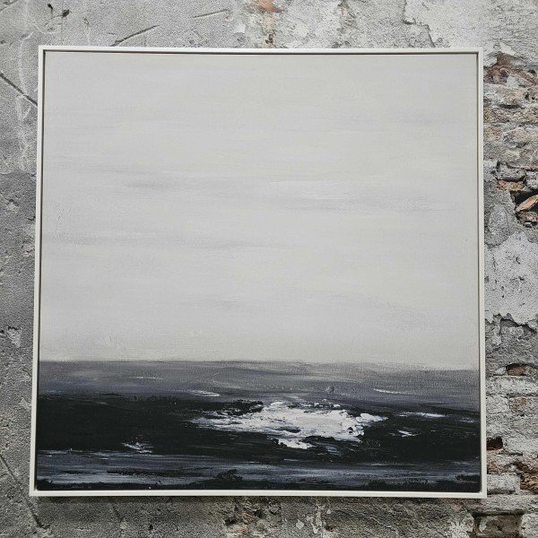 Gaia sea view zwart grijs 100x100cm (69032)