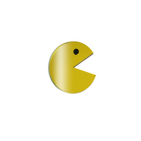 Farbiger Spiegel Pac Man - lose Figur Pac Man
