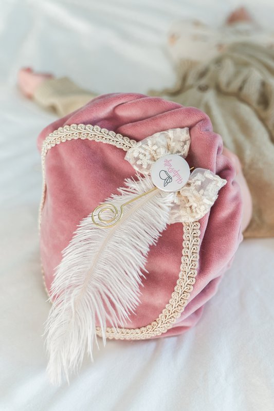 Luxury Pete hat | Pink velvet | Bow