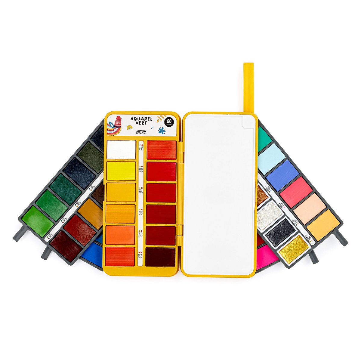 Watercolor Paint Set with 60 Colors