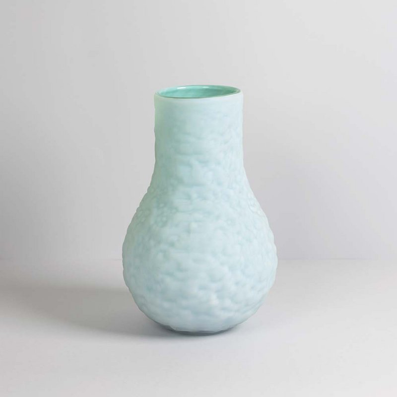 Chrysalis-Vase (handgefertigtes undurchsichtiges farbiges Glas)