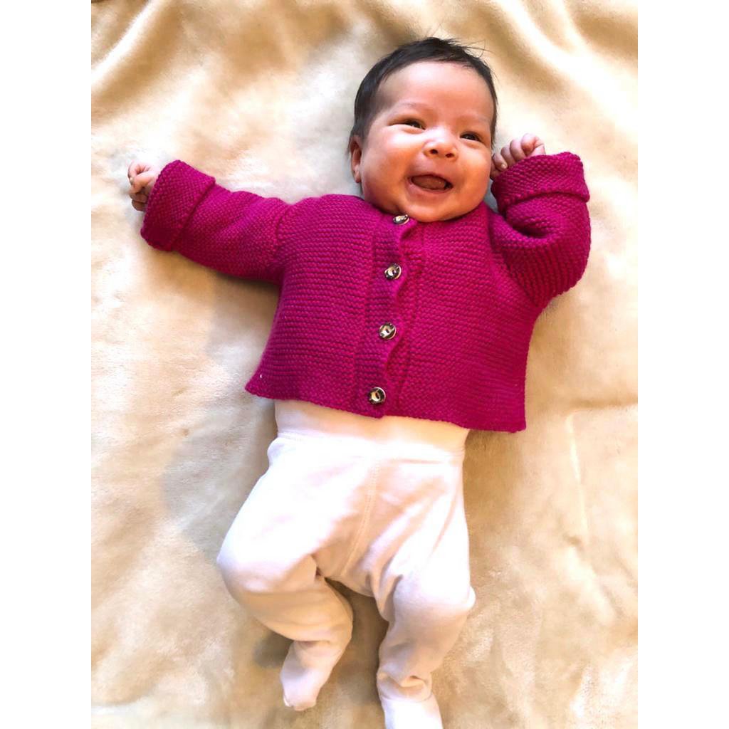 Cardigan per neonati e bambini in 100% lana merino - Alpenrose - Il regalo perfetto per la nascita