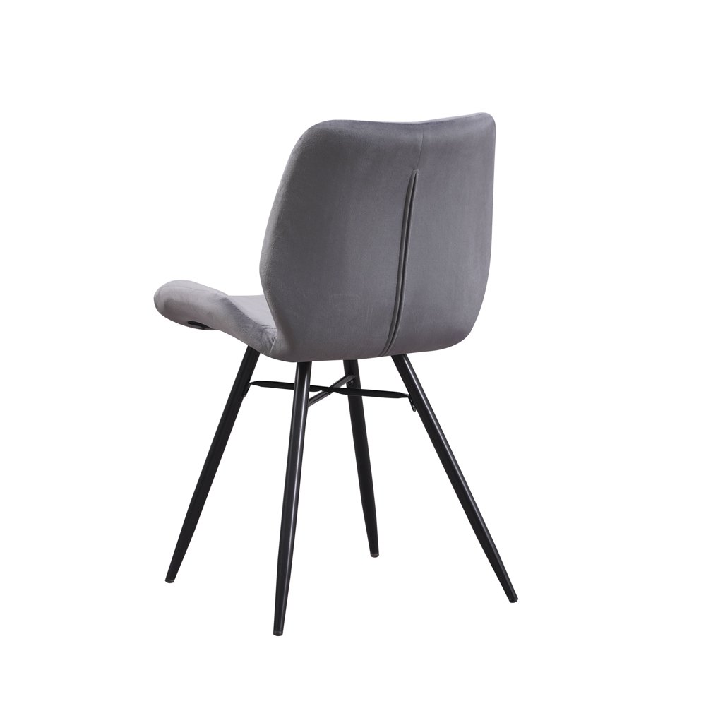 Silla Barron terciopelo antracita