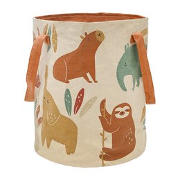 Storage basket for children's room JUNGLE SUNRISE
