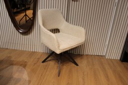 Spisestuestol Nova 360 grader drejelig! Chenille Beige