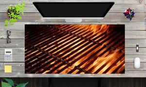 Grillrooster - bureauonderlegger 100 x 50 cm