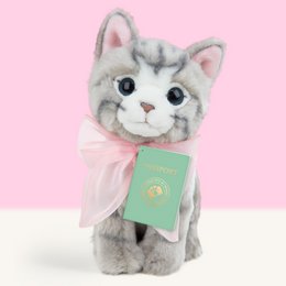Studio Pets 23 cm Bella Tabby Kitten with Bow