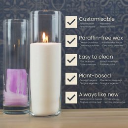 1,5 KG ~ 900h gránulos de vela cera perlada DIY Candledust Kerzensand natural