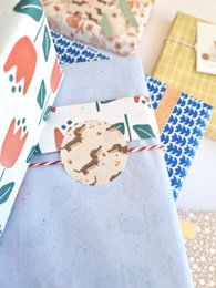 Autocollant 'teckels de fête'