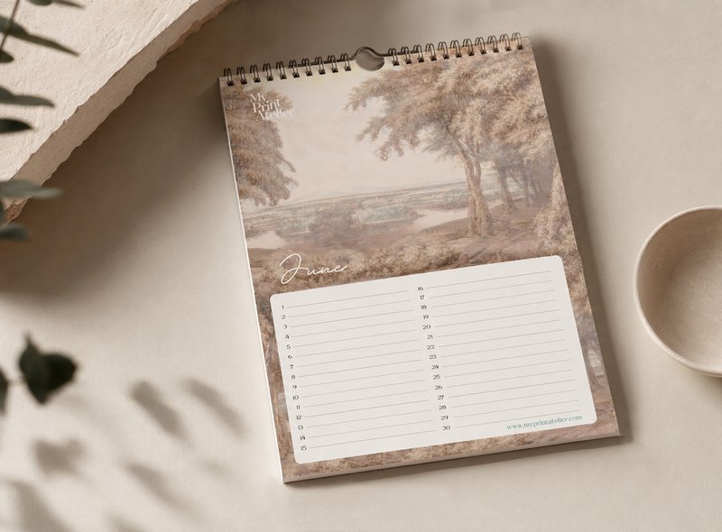 Birthday Calendar Signature Landscapes - Annet Weelink Design Landscapes - A4 - Perpetual Calendar - Premium Paper