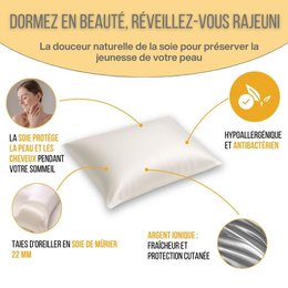 Silke Pillowcase - 60x40 cm | "Skin Silk"