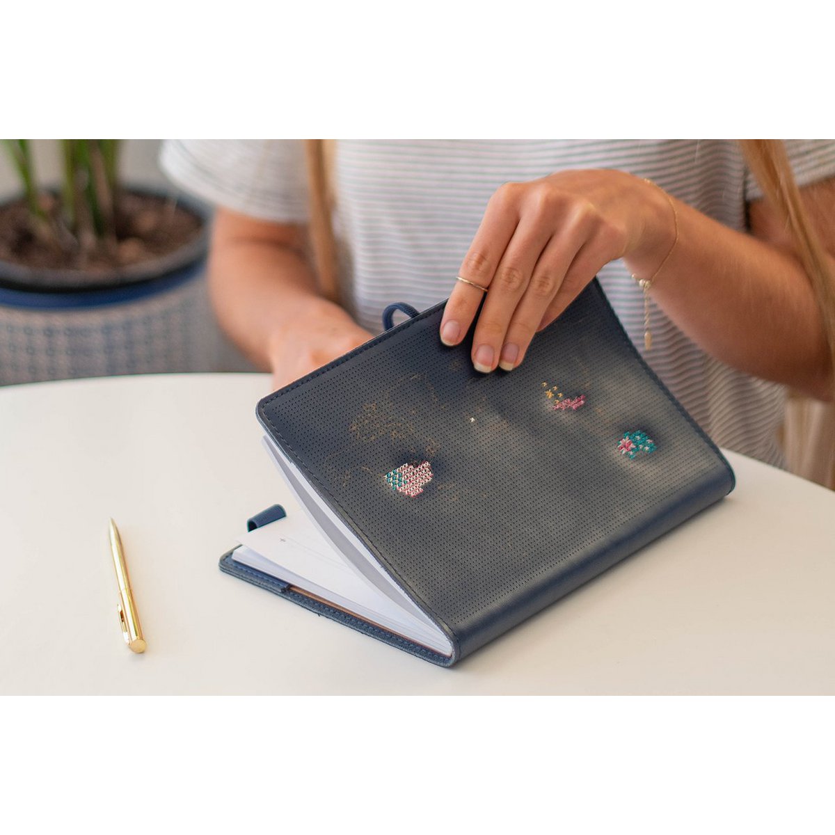Cahier de voyage Stitch Navy