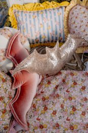 Halloween bat pillow "old gold" home decor