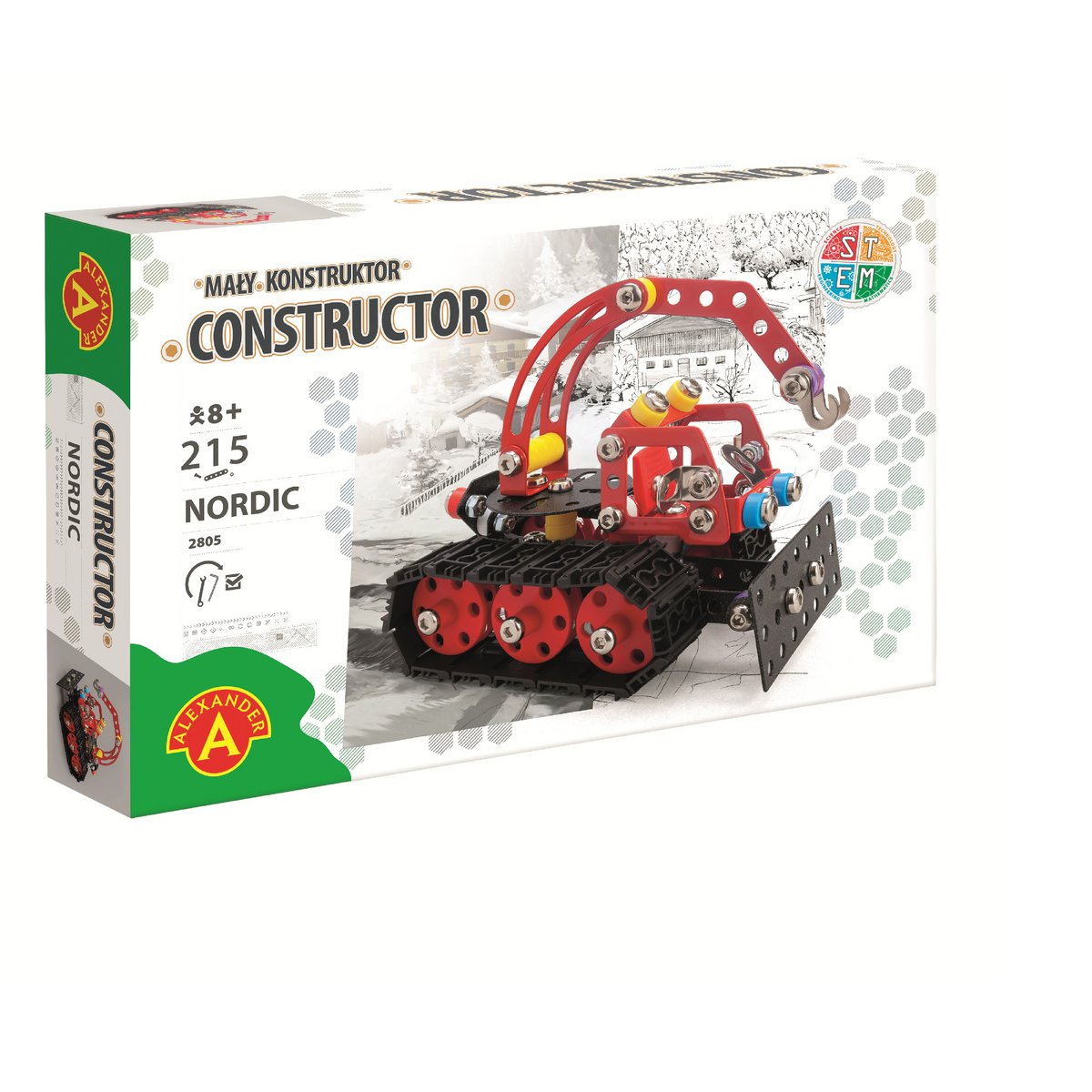 Construction set DIY crane Crawler vehicle Nordic metal