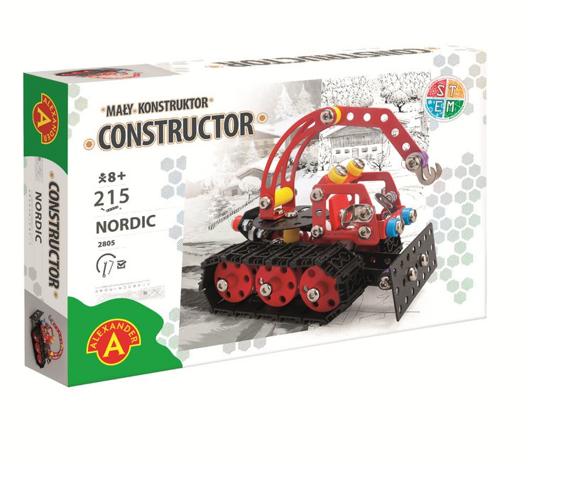 Construction set DIY crane Crawler vehicle Nordic metal
