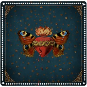 Sacred butterfly drawing carpet
