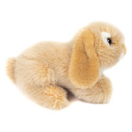 Ram kanin beige 18 cm - plys legetøj - blødt stykke legetøj