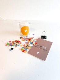 Cadeauzakje kaarsje - Voor juf