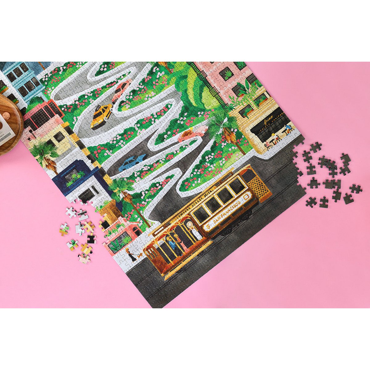 LOMBARD STREET - Jigsaw Puzzle 1000 brikker