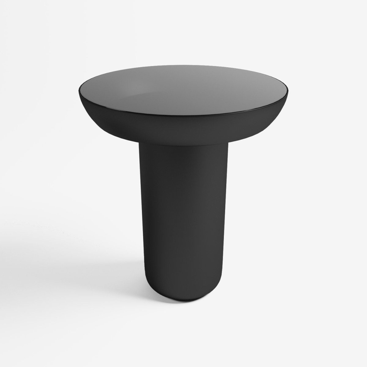 Mesa auxiliar de diseño en metal negro