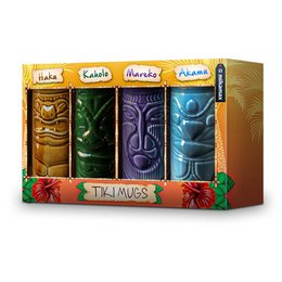 Juego de tazas Tiki
