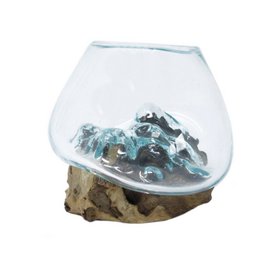 MGW-01 - Gesmolten glas op hout - Kleine schaal