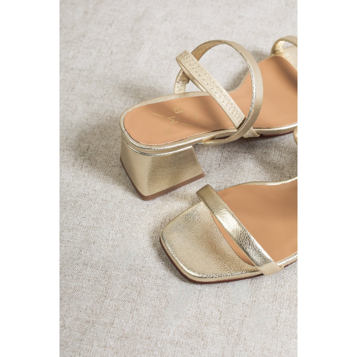 POPPY GOLD – Riemchensandale mit Absatz