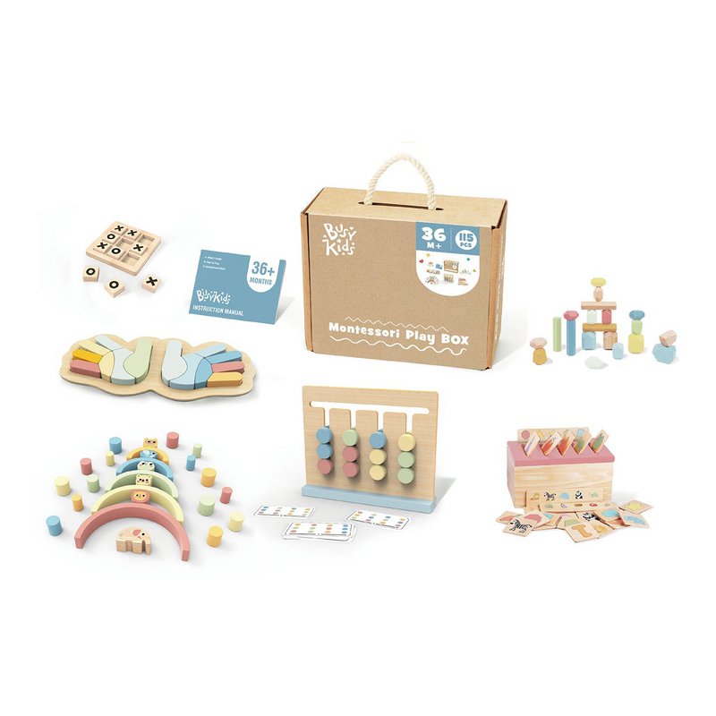 Scatola da gioco Montessori BusyKids 36m+ 