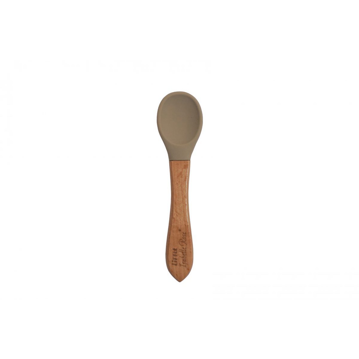 Silicone spoon beige 14 cm Little Isabelle Rose