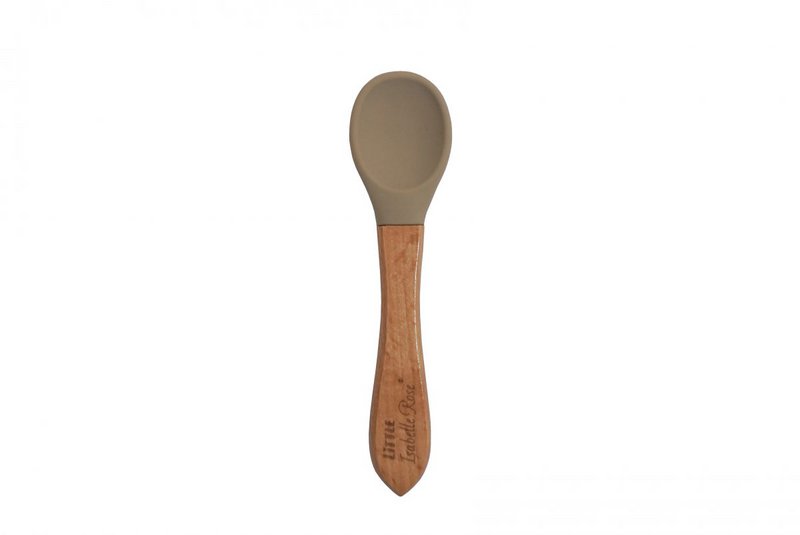Silicone spoon beige 14 cm Little Isabelle Rose
