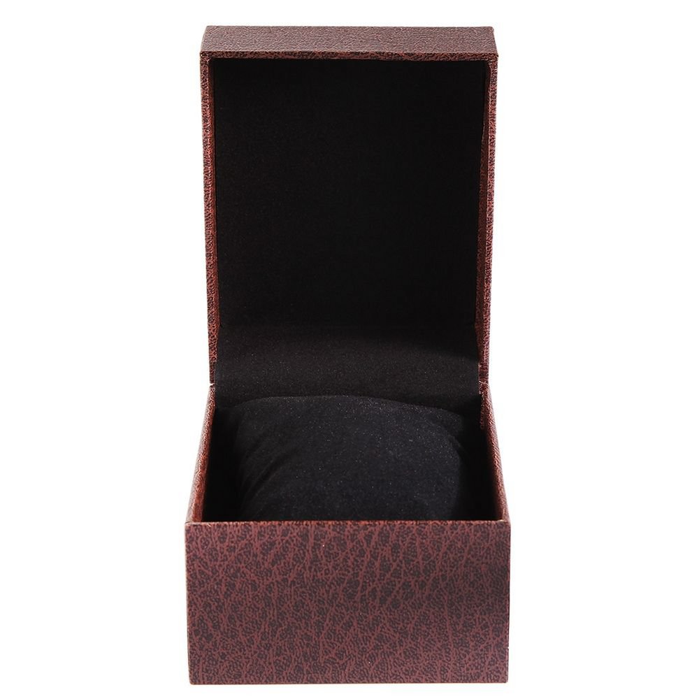 Watch folding box, cardboard, brown, 7.5 cm x 9 cm x 11 cm
