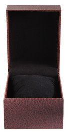 Watch folding box, cardboard, brown, 7.5 cm x 9 cm x 11 cm