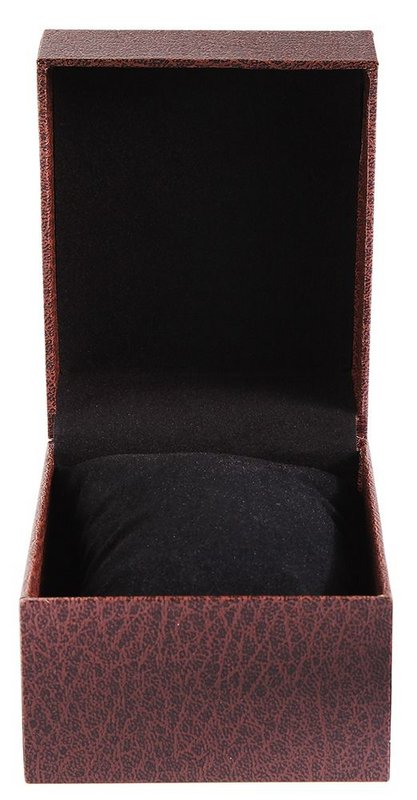 Watch folding box, cardboard, brown, 7.5 cm x 9 cm x 11 cm