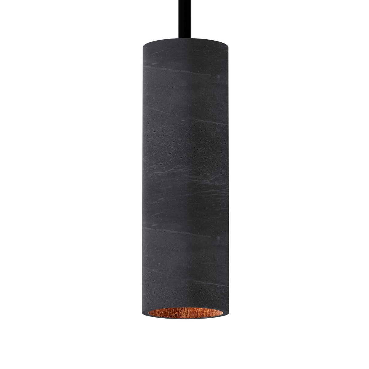 Suspension "Nara20" lampe en béton GU10 Cuivre Noir