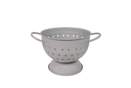 Passoire gris clair avec des coeurs 21 cm Isabelle Rose